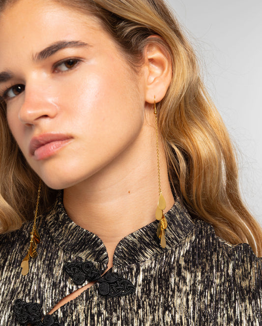 PENDIENTES MOON TALKS · GOLD