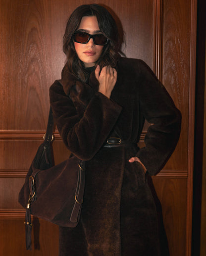 ABRIGO ALMOST READY · MARRÓN