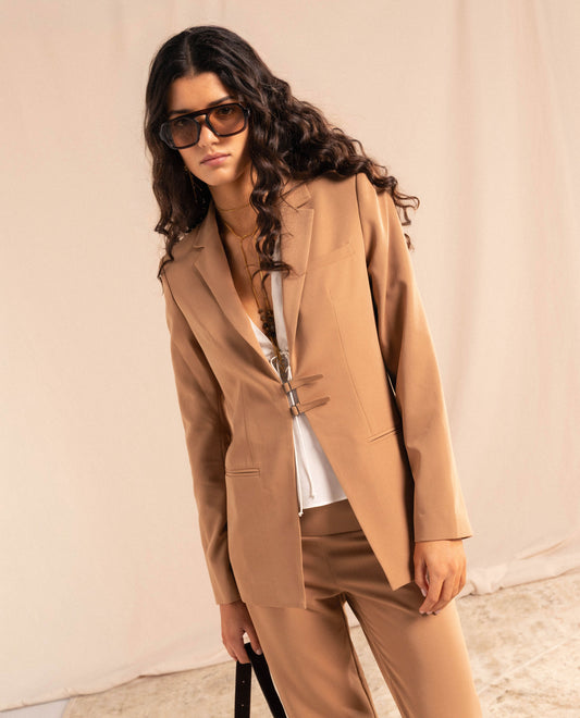 BLAZER FOR THE GIRLS · CAMEL