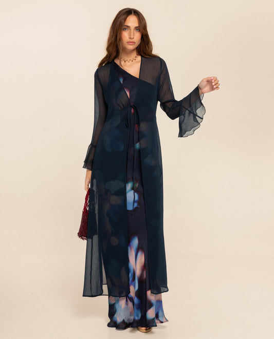 CAFTÁN GASA · AZUL MARINO