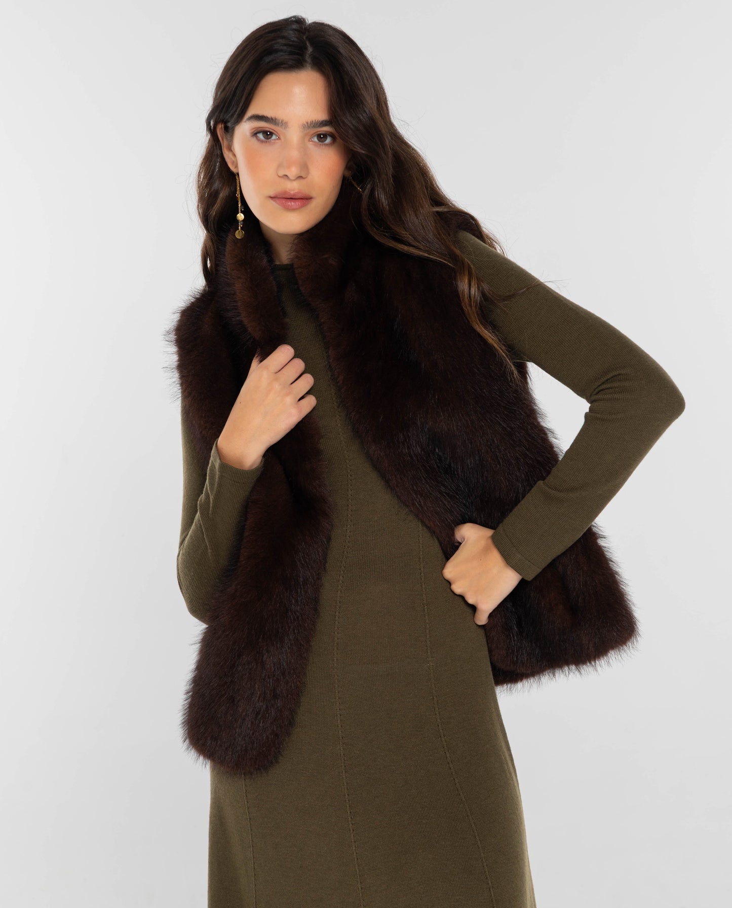 CHALECO ONE WAY · MARRÓN