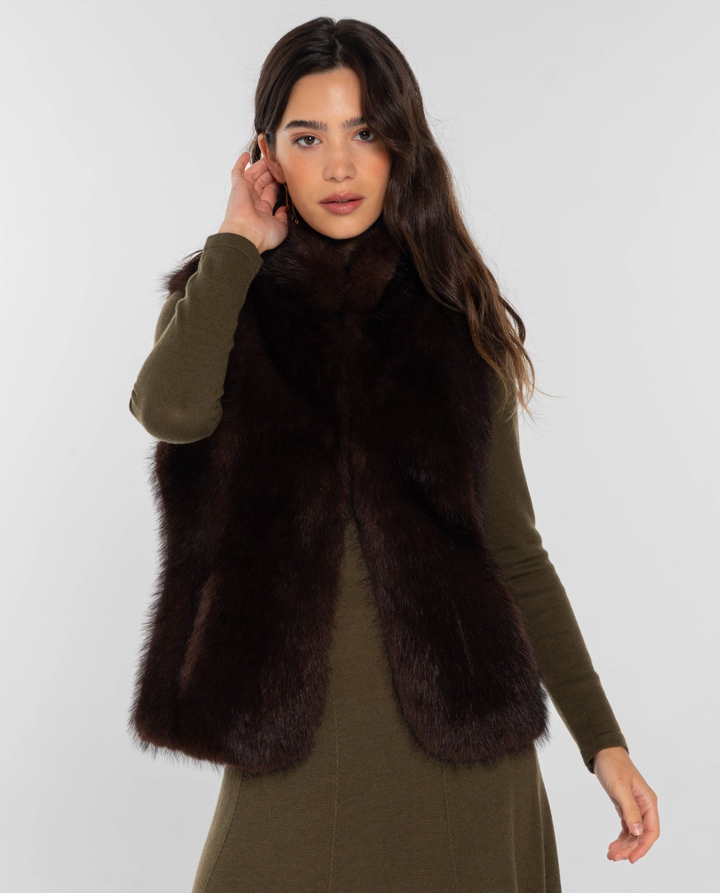 CHALECO ONE WAY · MARRÓN