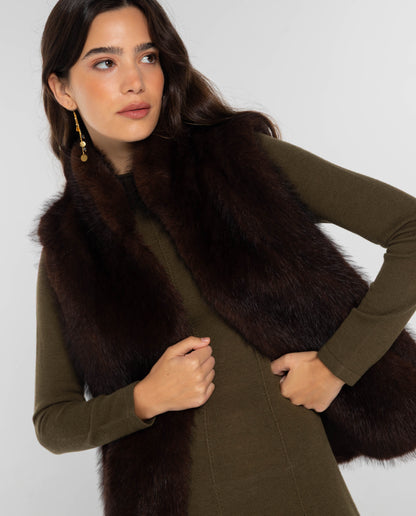 CHALECO ONE WAY · MARRÓN