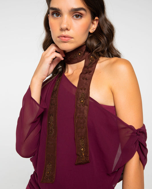 FOULARD NO MATTER WHAT · MARRÓN