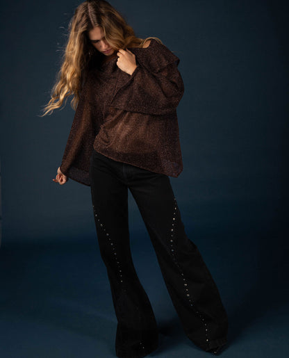 BLUSA CALL ME · MARRÓN