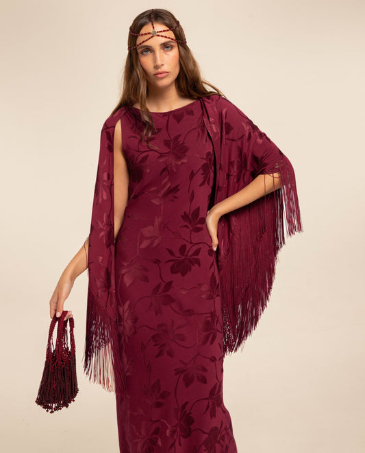 MANTÓN JACQUARD · ROJO