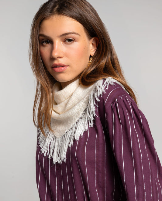 PAÑUELO MINIMAL CRUSH · BLANCO